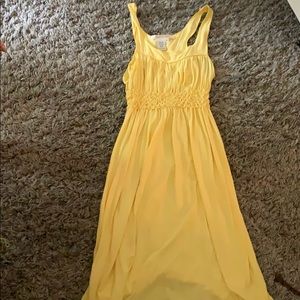 Max Studio yellow summer dress